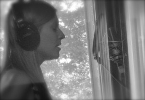 Allison Merten Singing in the Studio