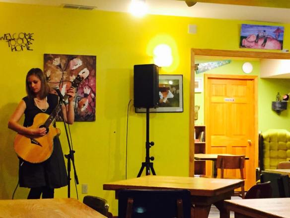Allison Merten at Tuvalu Coffeehouse Photo by Yasir Alhumaidan