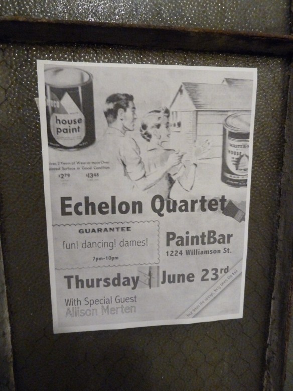 PaintBar Madison Flyer Echleon String Quartet and Allison Merten